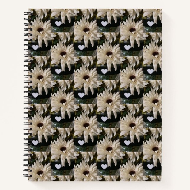 Cascading Flowers & Hearts Notebook (Front)