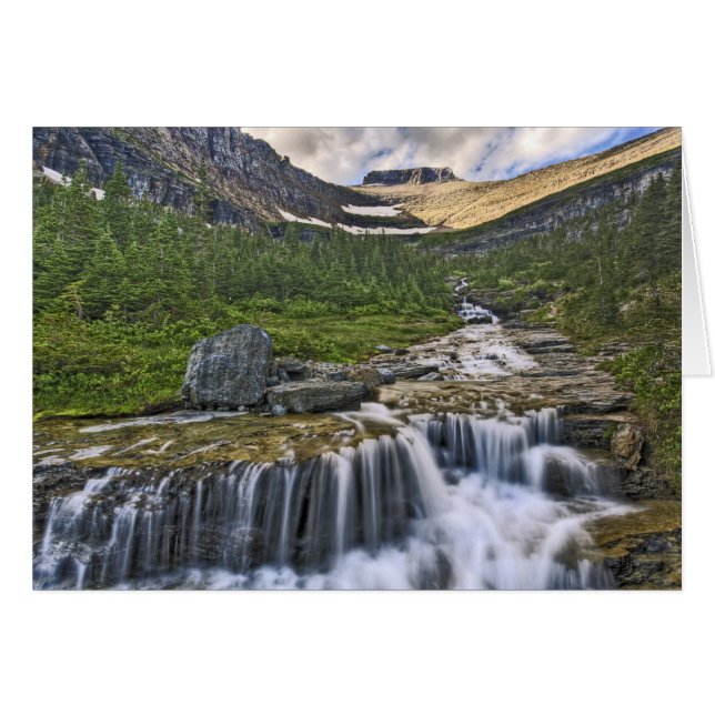 Cascading stream, Glacier National Park, (Front Horizontal)