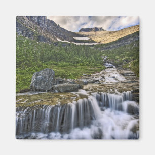 Cascading stream, Glacier National Park, Magnet