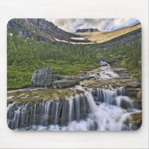 Cascading stream, Glacier National Park, Mouse Pad