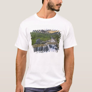 Cascading stream, Glacier National Park, T-Shirt