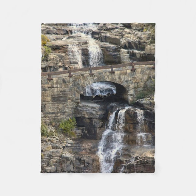 Cascading Through Stone Fleece Blanket (Front)
