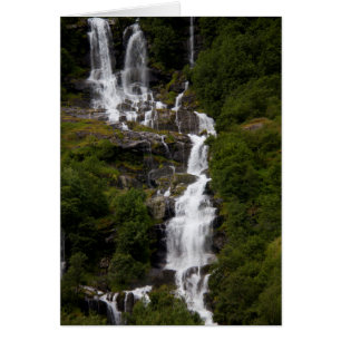 Cascading Volefossen Waterfall