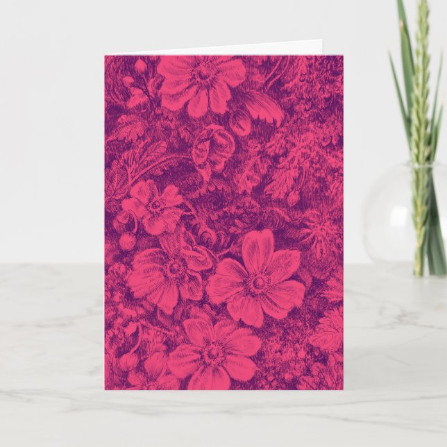 Cascading Windflowers - Thank You Card (Front)