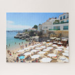 Cascais Beach- Portugal Jigsaw Puzzle<br><div class="desc">Beautiful city beach in Cascais. See the full Real Portugal collection on zazzle!</div>