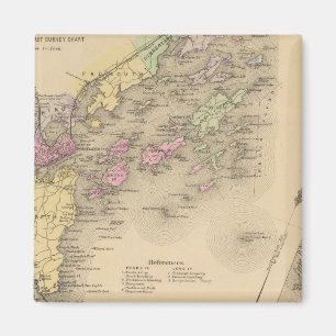 Casco Bay Map Magnet