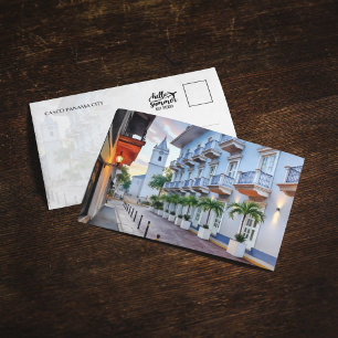 Casco Panama City Old Town Watercolor Postcard