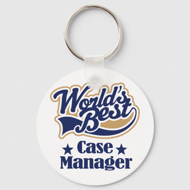 Case Manager Gift (Worlds Best) Keychain (Front)