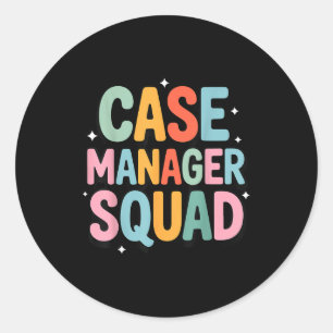 Case Manager Squad  Classic Round Sticker