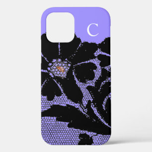 CASE-MATE ANTIQUE BLACK LACE PATTERN DIY INITIAL iPhone 12 CASE