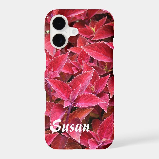 Case-Mate Barely There iPhone 7 Case Red Coleus (Back)