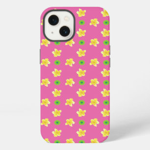 Case-Mate iPad Case: Primroses on Deep Pink iPhone 13 Case