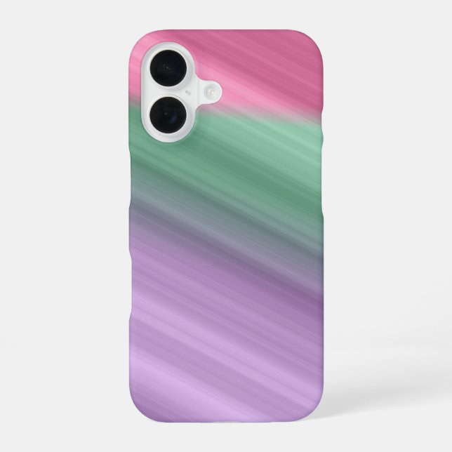Case mate iPhone 16 cover diagonal lines. (Back)