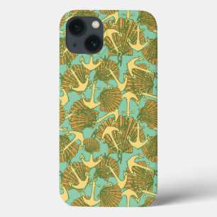 Ancre Et Coques En Motif De Style Vintage