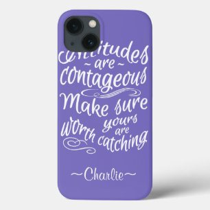 ATTITUDES coques de monogramme personnalisés