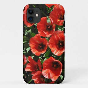 Case-Mate iPhone Case Tulipes à ressort rouge