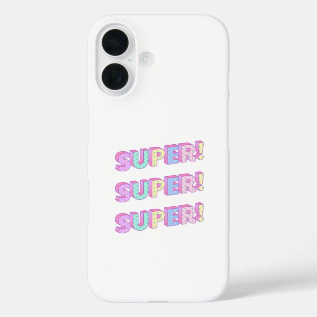 Case-Mate iPhone coques d'iphone avec le titre "SUPER" (Verso)