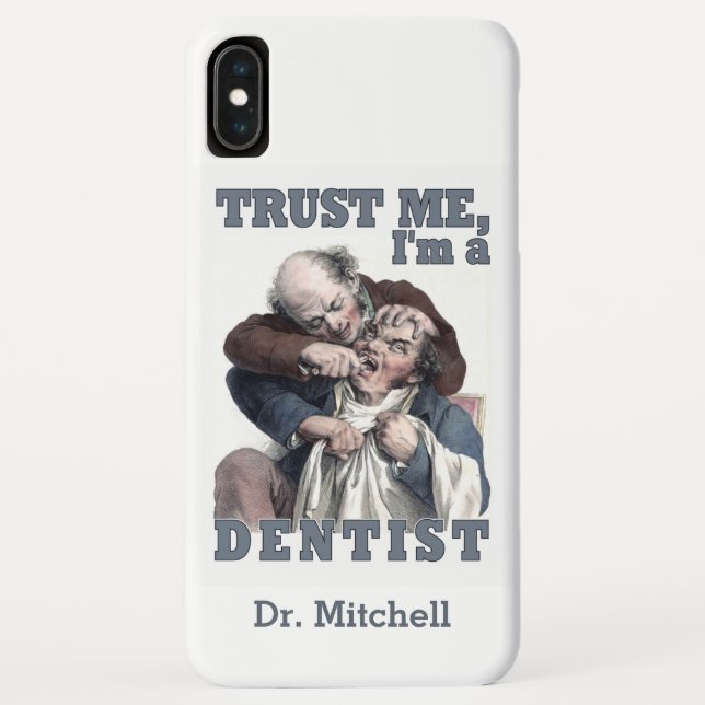 Case-Mate iPhone DENTIST humour nom personnalisé coques (Dos)