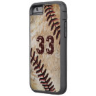 Numéro de maillot Cool Vintage Baseball Coques iPh