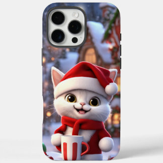 Case-Mate Phone Case, Cute kitten Christmas Design iPhone 16 Pro Max Case