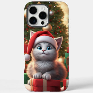 Case-Mate Phone Case, Cute kitten Christmas Design iPhone 16 Pro Max Case