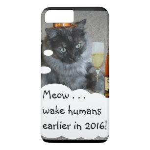 Case-Mate Pour iPhone Coque de résolution du Nouvel An (chat) par RoseWr
