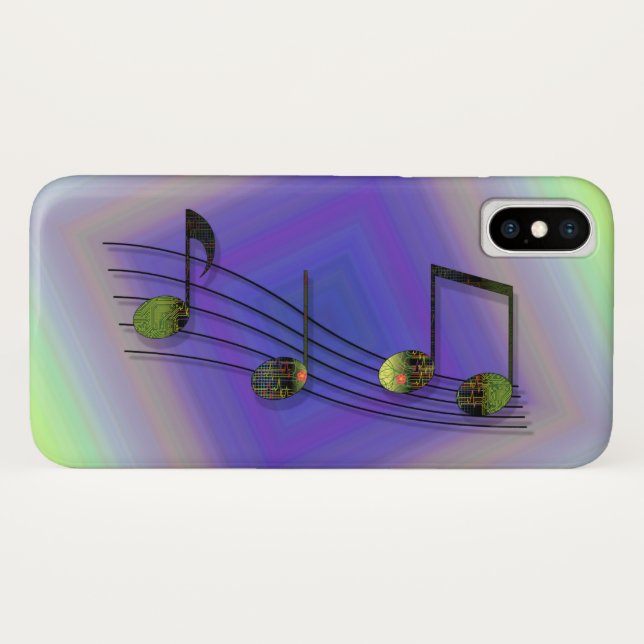 Case-Mate Pour iPhone Coque iphone-Coque de notes de dubstep (Dos (Horizontal))