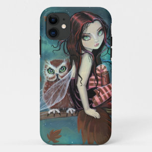 Case-Mate Pour iPhone Cute Gothic Fairy and Owl Imaginaire Art coque iph