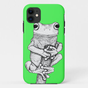 Case-Mate Pour iPhone Grenouille verte sur un art Coque par Skye Ryan-Ev