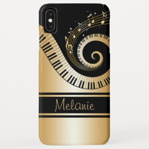 Case-Mate Pour iPhone Piano Keys et Gold Music Notes Galaxy Coque