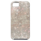 Silver Sequins iPhone 5 Tough Coque