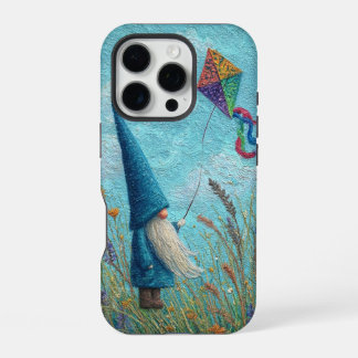 Case-Mate Tough iPhone 16 Case-Gnome Flying Kite Pro Case