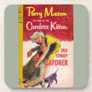 Case of the Careless Kitten book cover Coaster