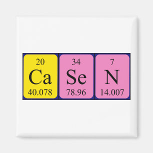 Casen periodic table name magnet