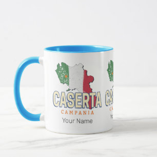 Caserta Italy Retro Campania Map Vintage Souvenir Mug