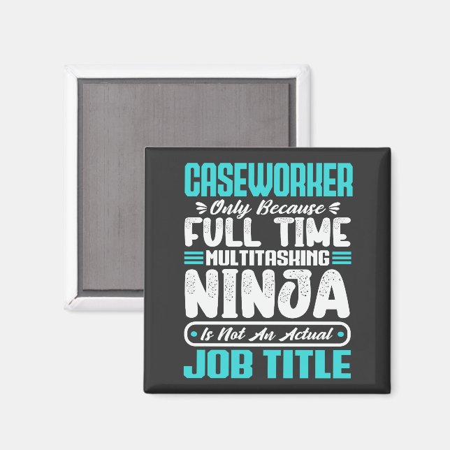 Caseworker Job Title Profession Funny Caseworker  Magnet (Front/Back)