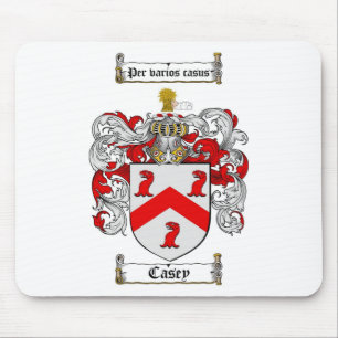 CASEY FAMILY CREST -  CASEY COAT OF ARMS MOUSE PAD