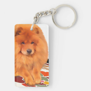 CASEY heARTdog chow Keychain