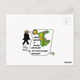 Casey Heinzism Cartoon Yeah Move it! Postcard