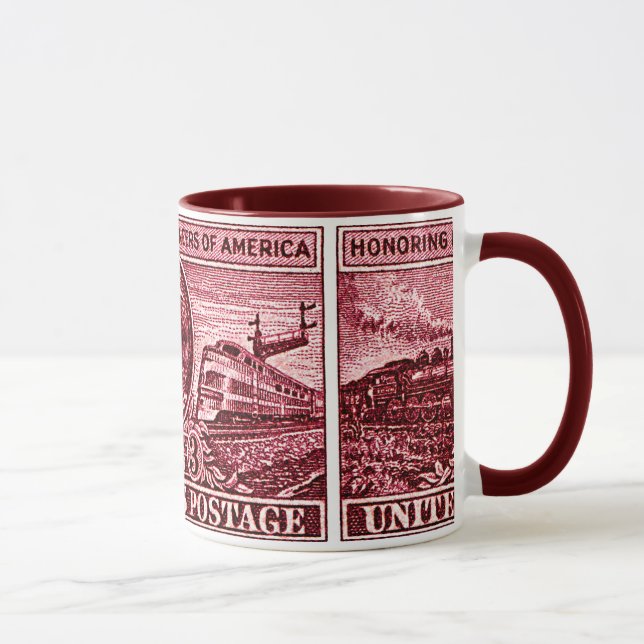 Casey Jones Railroad Engineer Postage 1950 Mug (Right)
