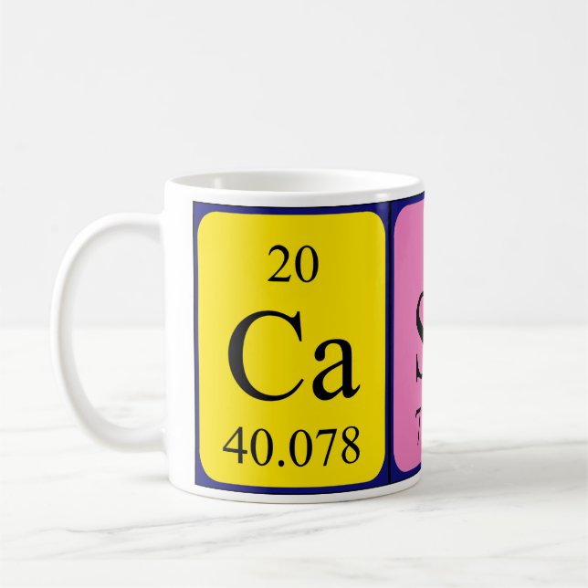Casey periodic table name mug (Left)