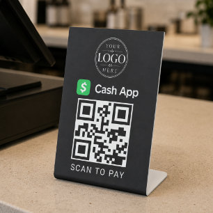 Cash App QR Payment Sign
