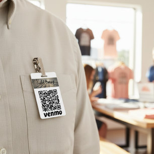 Cash App & Venmo QR Code Company Badge