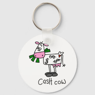 Cash Cow Tshirts and Gifts Keychain