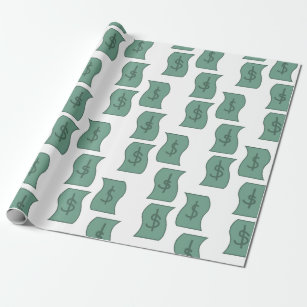 Cash Dollars Wrapping Paper