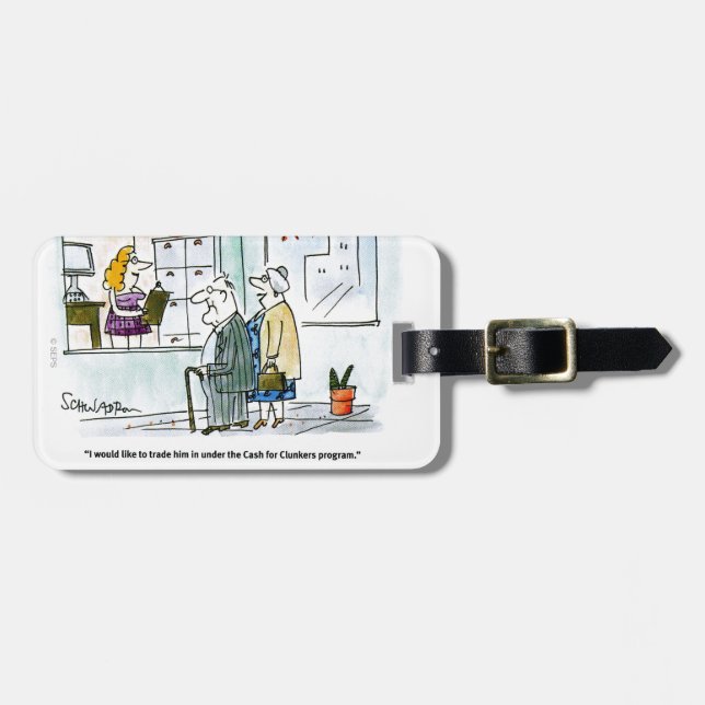 Cash for Clunkers Luggage Tag (Front Horizontal)
