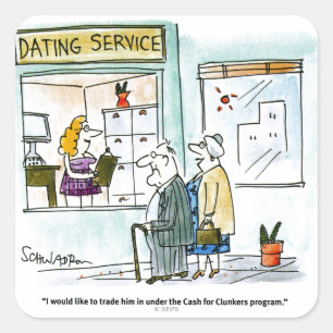 Cash for Clunkers Square Sticker