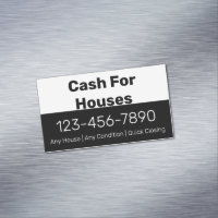 Cash For Houses Black White Phone Number Your Text