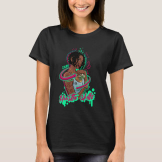 Cash Hustle Skills Black Melanin Woman That Loves T-Shirt