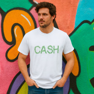 Cash Money Word Green Finance T-Shirt